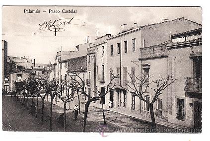 Postais: POSTAL DE PALAMOS PASEO CASTELAR  EDICION LA GUTEMBERG