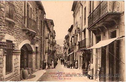 Postales: POSTAL CAMPRODON CARRER DE VALENCIA - Foto 1