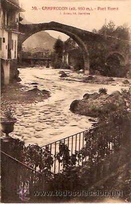Postales: POSTAL CAMPRODON PONT ROMA - Foto 1