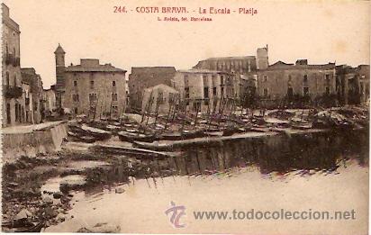 Postales: POSTAL LA ESCALA PLATJA - Foto 1