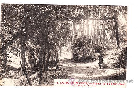 Postcards: POSTAL DE CALDAS DE MONTBUY N&ordm; 15 FUENTE DE LOS ENAMORADOS