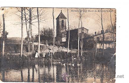Postcards: POSTAL DE RIUDEPERAS  ERMITA DE SAN MARTI   FOTOGRAFICA