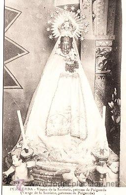 Postais: POSTAL DE PUIGCERDA VIRGEN DE LA SACRISTIA PATRONA DE PUIGCERDA