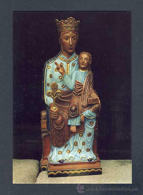 Postales: Postal de LA SEU D' URGELL (Lleida): Santa Maria, talla rom&agrave;nica (Claverol num.1233)