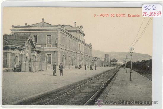 Postkarten: (PS-10537)POSTAL DE MORA DE EBRO(TARRAGONA)-ESTACION DEL FERROCARRIL