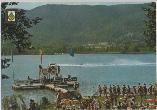 Postales: TARJETA POSTAL DE BA&Ntilde;OLAS ESQUI NAUTICO COMPETICION INTERNACIONAL GERONA