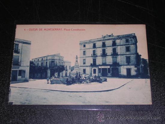Postkarten: 6 - OLESA DE MONTSERRAT - PLAZA CONSTITUCION