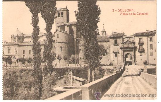 Postales: POSTAL DE SOLSONA,ABSIS DE LA CATEDRAL - Foto 1
