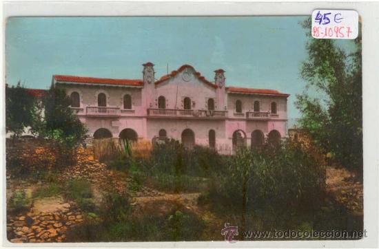 Postcards: (PS-10957)POSTAL FOTOGRAFICA COLOREADA DE SANT MARTI SARROCA-CASA DE LA VILA I ESCOLES