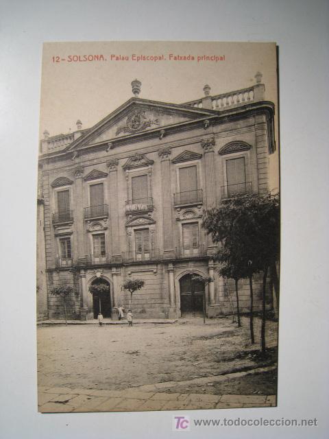 Postales: SOLSONA: PALAU EPISCOPAL. FATXADA (THOMAS) POSTAL - Foto 1