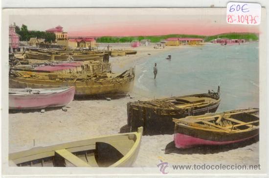 Postcards: (PS-10975)POSTAL FOTOGRAFICA DE COLOREADA DE SALOU(TARRAGONA)-PLAYA DE LOS BA&Ntilde;OS VIEJOS
