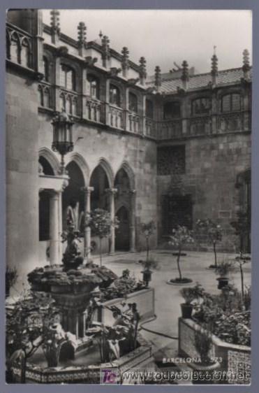 Postais: TARJETA POSTAL ANTIGUA DE BARCELONA.DIPUTACI&Oacute;N. PATIO DE S. JORGE.