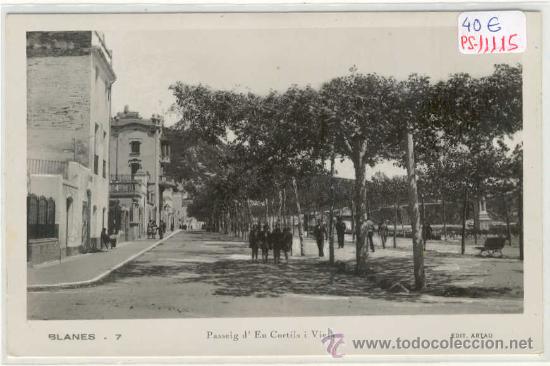 Postcards: (PS-11115)POSTAL FOTOGRAFICA DE BLANES-PASSEIG D&acute;EN CORTILS I VIETA