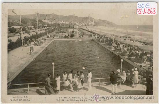 Postkarten: (PS-11263)POSTAL FOTOGRAFICA DE SITGES-PLATJA DE MODA