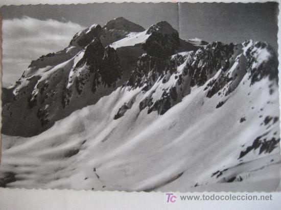 Postales: Valle de Bohi. N&ordm; 47  Montardo de Ar&aacute;n. 2729 m. Circulada 1954