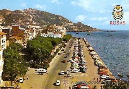 Postales: POSTAL ROSAS PASEO MARITIMO - Foto 1
