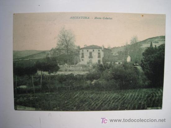 Postales: ARGENTONA: MASIA CABA&Ntilde;AS. POSTAL - Foto 1