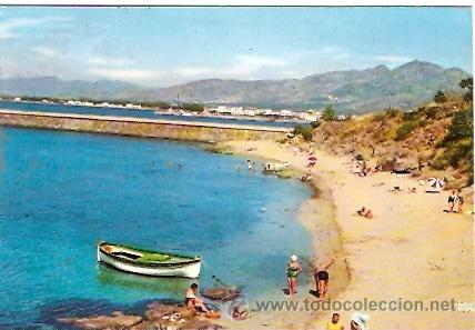Postales: POSTAL ROSAS PLAYA DEL ROMPEOLAS - Foto 1
