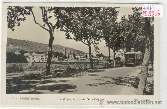 Postcards: (PS-11816)POSTAL FOTOGRAFICA DE ARGENTONA-VISTA PARCIAL DES DEL SANT CRIST