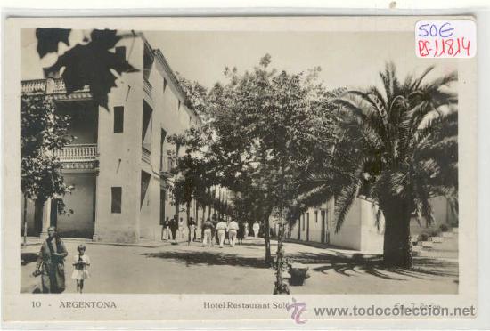 Postcards: (PS-11814)POSTAL FOTOGRAFICA DE ARGENTONA-HOTEL RESTAURANTE SOLE
