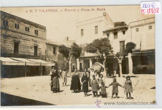 Postkarten: (PS-11808)POSTAL FOTOGRAFICA DE VILASECA(TARRAGONA)-FUENTE Y PLAZA DE MA&Ntilde;A