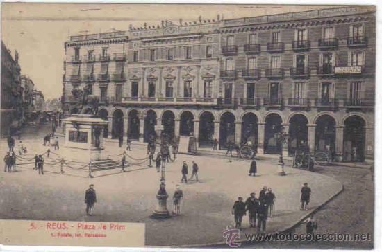 Postales: Reus - 5 Plaza de Prim - Foto 1