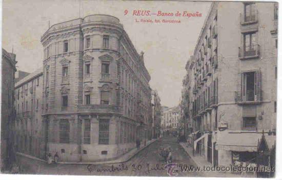 Postales: Reus - 9 Banco de Espa&ntilde;a - Foto 1