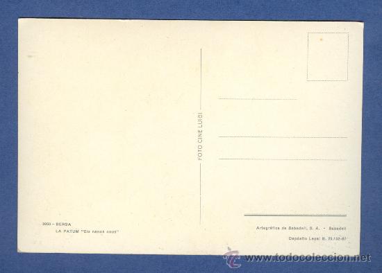 Postales: POSTAL DE BERGA, LA PATUM - Foto 2