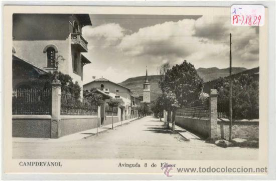 Postkarten: (PS-11829)POSTAL DE CAMPDEVANOL-AVINGUDA 8 DE FEBRER