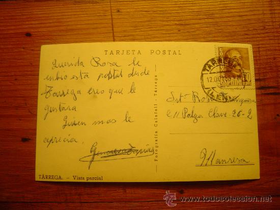 Postales: Interesante postal de T&aacute;rrega - Foto 2