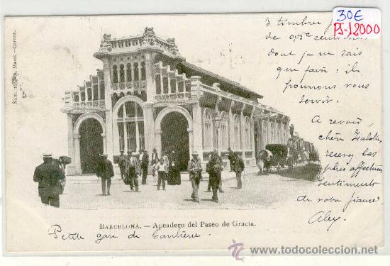 Postcards: (PS-12000)POSTAL DE BARCELONA-APEADERO DEL PASEO DE GRACIA