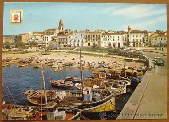 Postales: POSTAL PALAMOS-MUELLE DE PESCADORES-COSTA BRAVA- ESCUDO DE ORO-CIRCULADA-FALTA SELLO