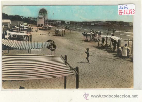 Postales: (PS-12183)POSTAL DE SALOU(TARRAGONA)-UN DETALLE DE LA PLAYA.LA TERRAZA