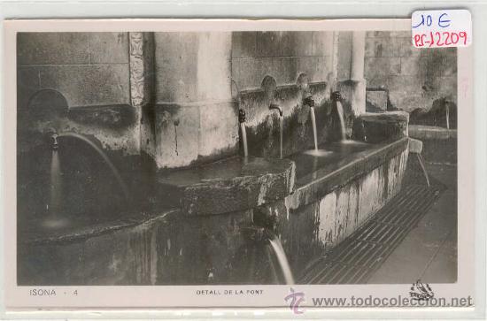Postales: (PS-12209) POSTAL FOTOGRAFICA DE ISONA(LLEIDA)- DETALL DE LA FONT