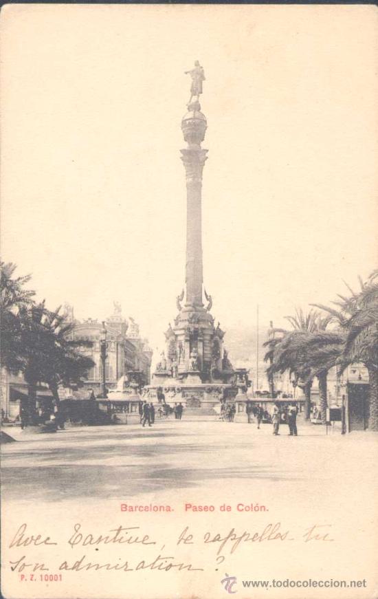 Postales: BARCELONA - PASEO DE COL&Oacute;N - Foto 1