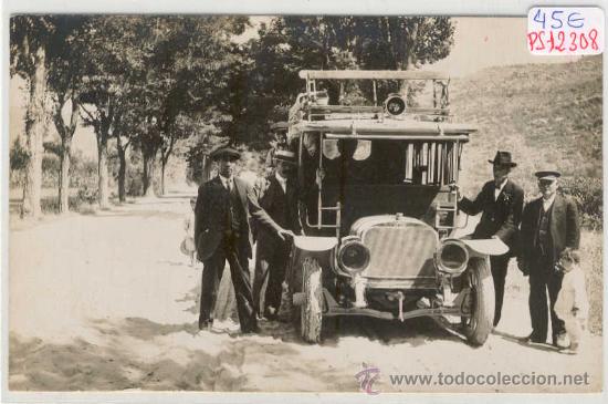 Postkarten: (PS-12308)POSTAL FOTOGRAFICA DE ARBUCIAS???-COCHE DE LINEA