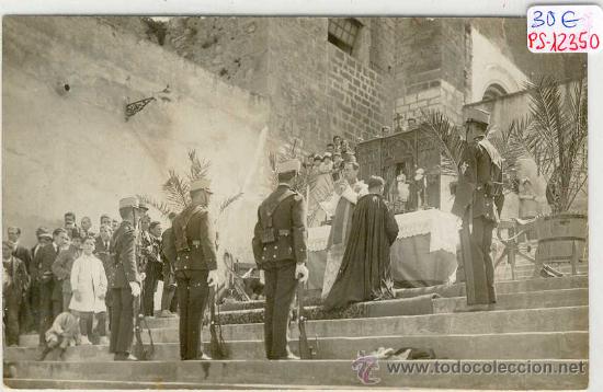 Postkarten: (PS-12350)POSTAL FOTOGRAFICA DE GIRONA-MISA DE CAMPA&Ntilde;A REGIMIENTO URIA