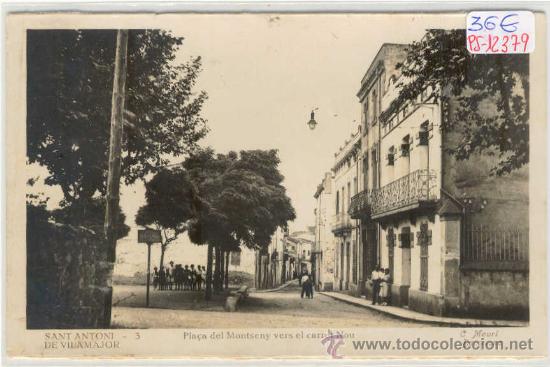 Postkarten: (PS-12379)POSTAL FOTOGRAFICA DE SANT ANTONI DE VILAMAJOR-PLA&Ccedil;A DEL MONTSENY VERS EL CARRER NOU
