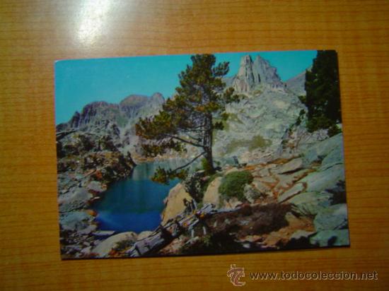 Postales: POSTAL PIRINEOS DE LERIDA EL PALLARS VALLE DE ESPOT LAGO Y AGULLES D&acute;A&acute;MITJES  SIN CIRCULAR