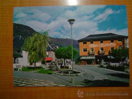 Postales: POSTAL PIRINEOS DE LERIDA EL VALLE D ARAN LES DETALLE URBANO  SIN CIRCULAR