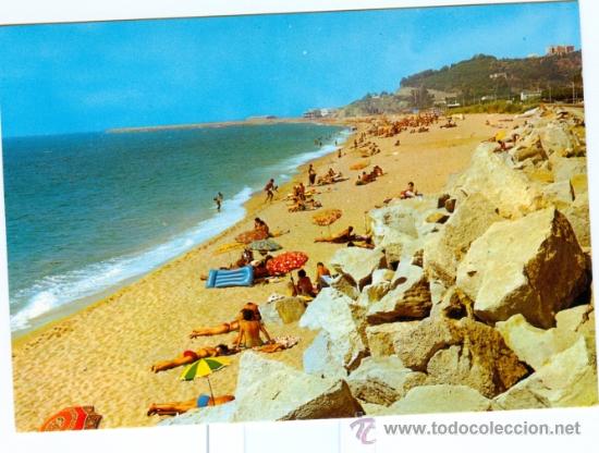 Postales: CANET DE MAR (COSTA DORADA) - PLAYA ROCATEL - Foto 1