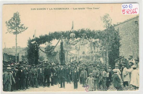 Postales: (PS-12566)POSTAL DE SAN RAMON(LLEIDA)-Y LA MANRESANA-LOS TIPICOS TRES TOMS