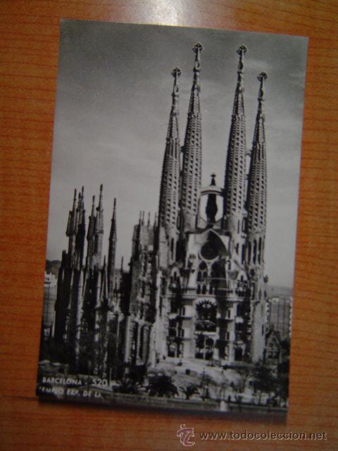 Postais: POSTAL BARCELONNA  TEMPLO EXPIATORIO DE LA SAGRADA    A. ZERKOWITZ N&ordm; 520 SIN CIRCULAR