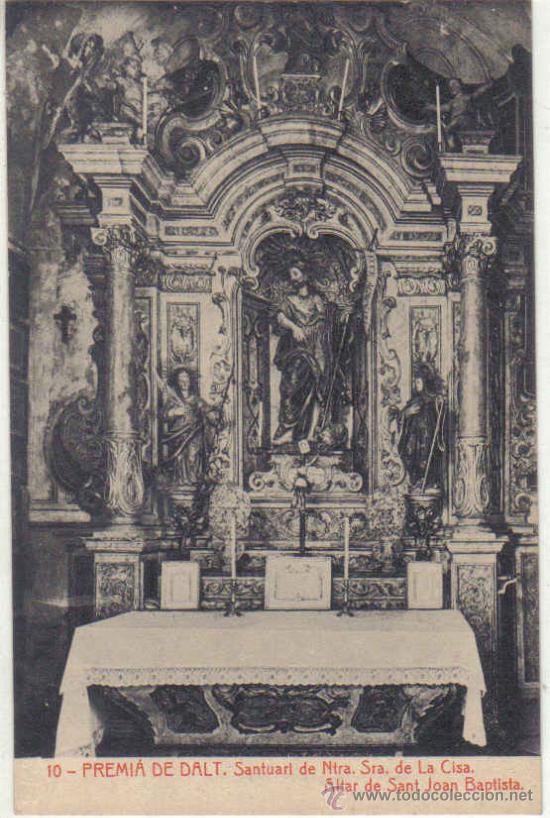 Postkarten: Premi&aacute; de Dalt - 10 Santuari de N.S. de la Cisa. Altar de Sant Joan Baptiste