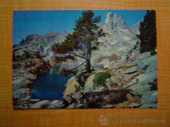 Postales: POSTAL PIRINEOS DE LERIDA  EL PALLARS VALLE DE ESPOT LAGO Y AGULLES D&acute;A MITJES SIN CIRCULAR
