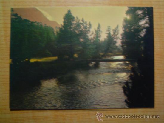 Postales: POSTAL PIRINEOS CENTRALES PARQUE NACIONAL DE AIGUES TORTES ATARDECER  SIN CIRCULAR
