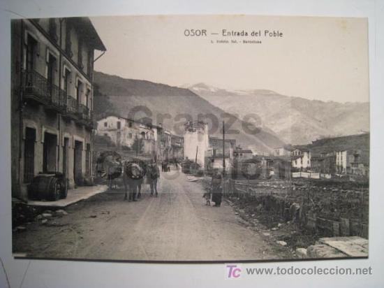 Postales: OSOR: ENTRADA DEL POBLE (ROISIN) - POSTAL - Foto 1