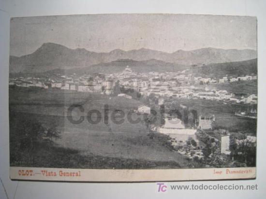 Postales: OLOT: VISTA GENERAL (PLANADEVALL) POSTAL - Foto 1