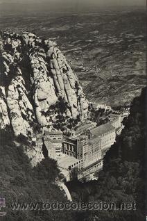 Postales: MONTSERRAT (Postal antigua en b/n. A&ntilde;os cincuenta)