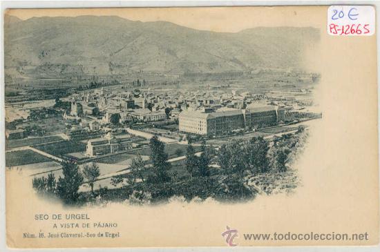 Postcards: (PS-12665)POSTAL DE SEO DE URGEL(LLEIDA)-A VISTA DE PAJARO